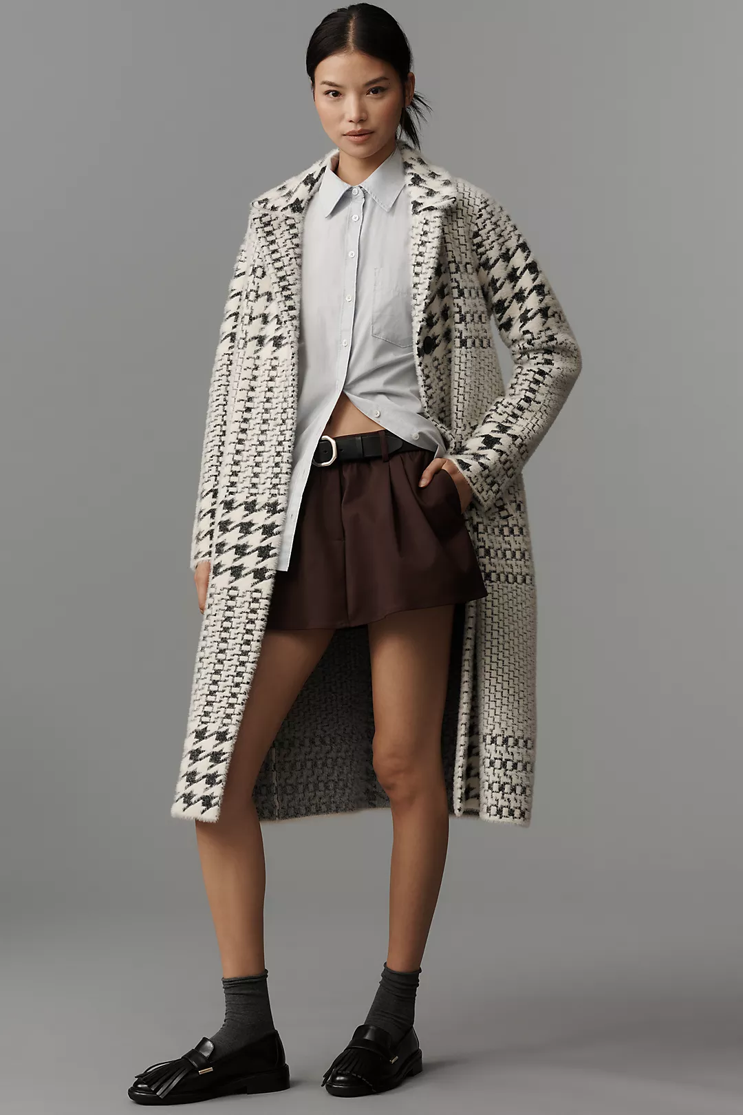 NVLT Knit Button-Front Coat